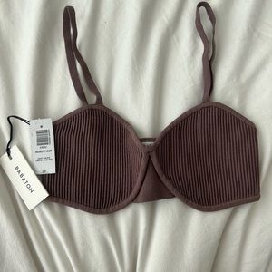 Aritzia sculpt knit tank taupe